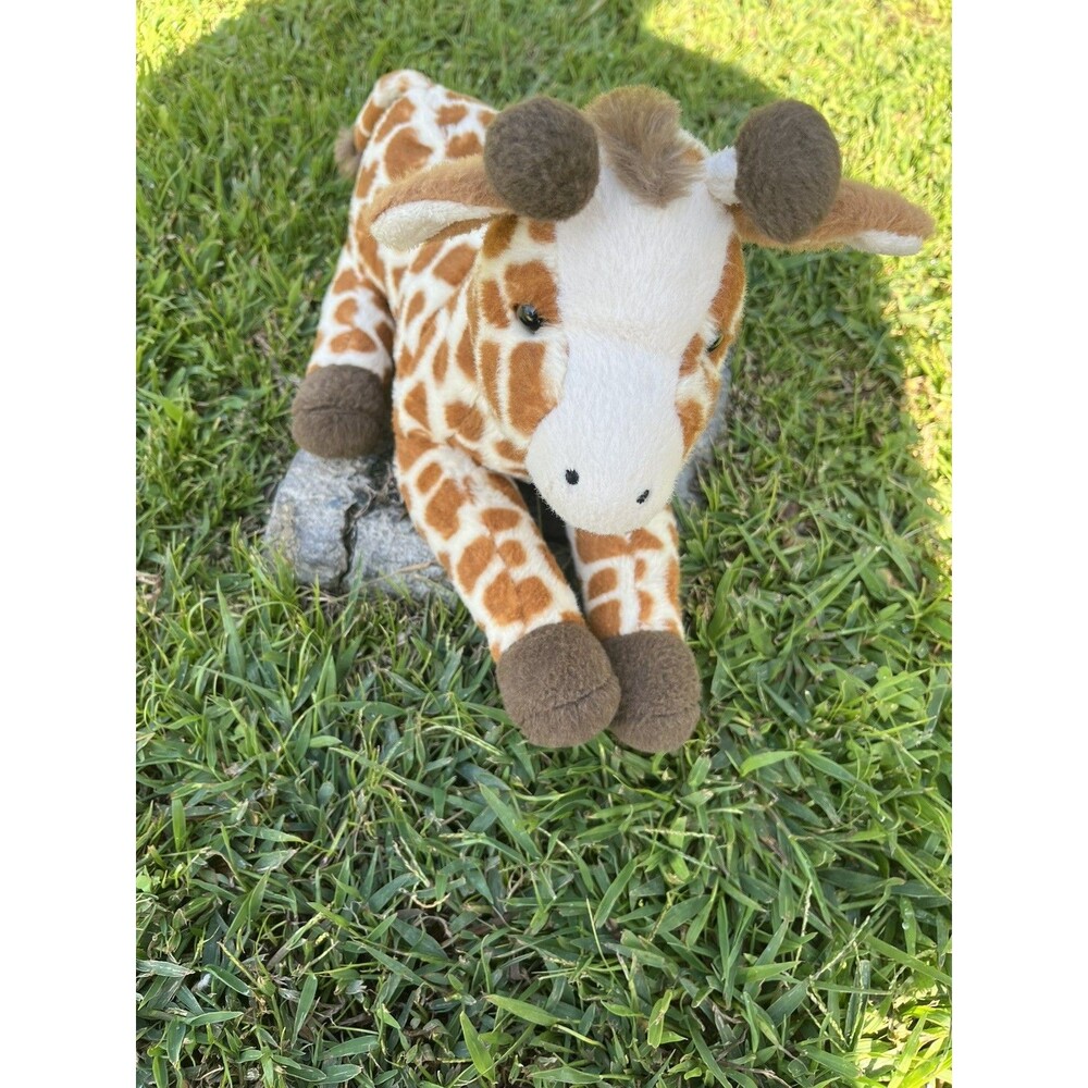 Toys "R" Us Geoffrey Lovey 2013 Giraffe Plush Stuffed Animal Laying 14" Long BP2